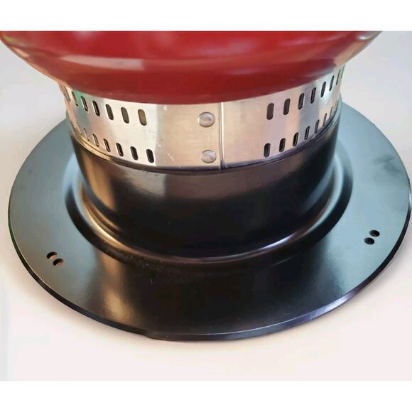 NEW Vintage Jubilee Electric MCM Fondue Set Retro Red Pot 4 Teak Handle Fork NOS - Picture 6 of 15